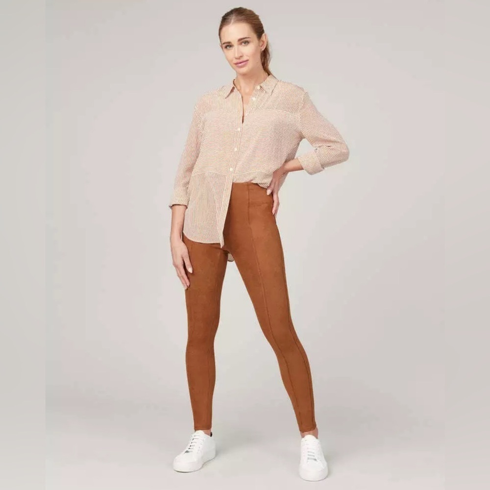 NWT SPANX High Waist Faux Suede Leggings, SIZE S/P - Picture 4 of 16